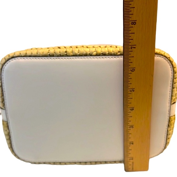 NWOT Kate Spade Straw White Leather Purse - Picture 9 of 15